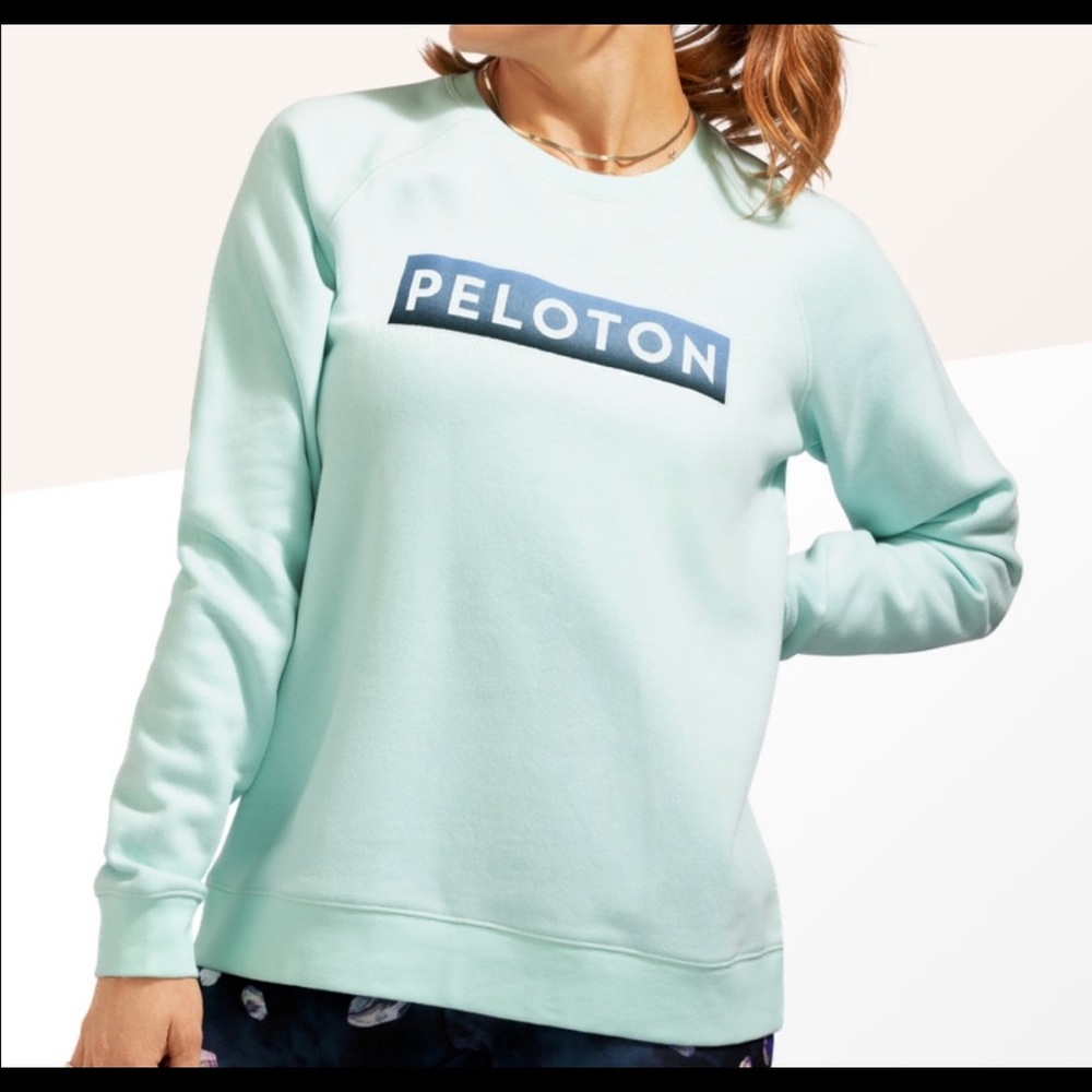 Peloton Mint Green Logo Crewneck Sweatshirt